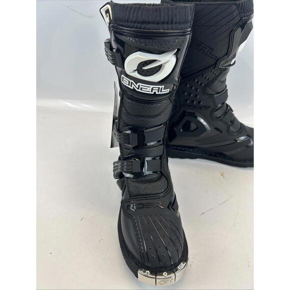 ONEAL O'Neal Rider Motocross Boots Black/White Youth Size 5 0325-105 - Picture 4 of 12